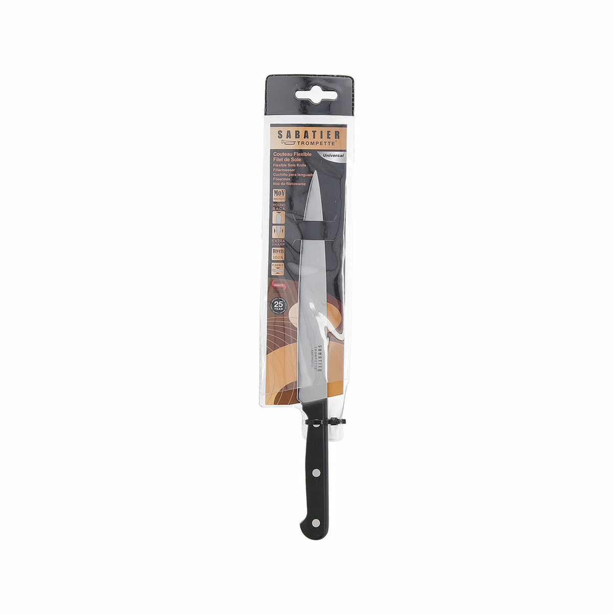 Faca para Filetar Sabatier Universal Peixe Aço Metal (Pack 6x)